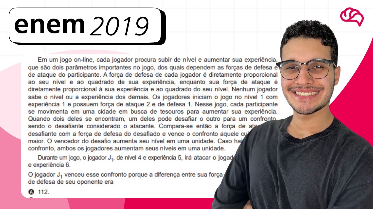 Resolução em Vídeo — Questão 141 ENEM 2019