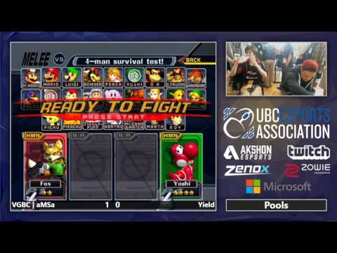 No Audio Yield vs VGBC aMSa Melee Pools   Battle of BC 2