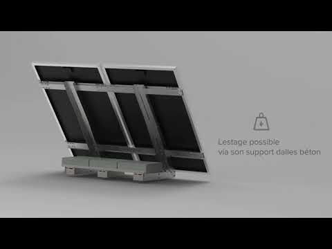 Extension mono panneau pour Unifix 800 EGF - Fixation robuste en acier galvanisé, inclinable 10° à 60°_2