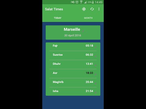 Muslim Salat Times Video
