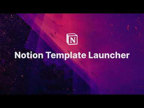 Notion Template Launcher 