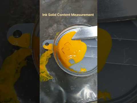 Ink Solid Content Measurement 🌈 | Solvent Based Inks | #ink #printinginks #machine  #experiment