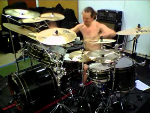 Peter Wildoer rehearsing for Dream Theater audition.
