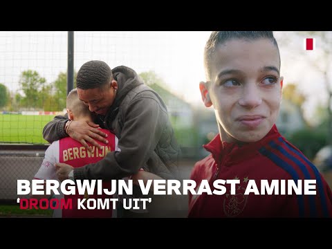Voetbal geeft ♥️⚽ Steven Bergwijn verrast jonge fan Amine
