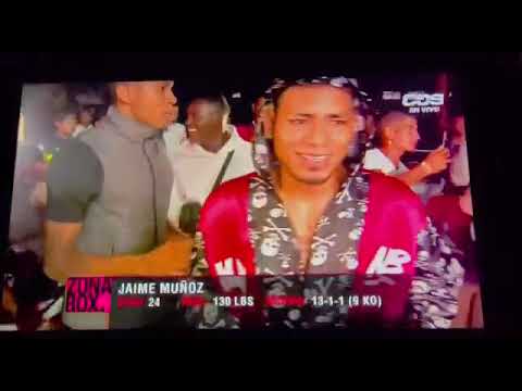 Maickymike🇵🇦Tierra de Campeones Pelea estelar Jaime Muñoz Nehomar Cermeño Jardines del hotel Panamá