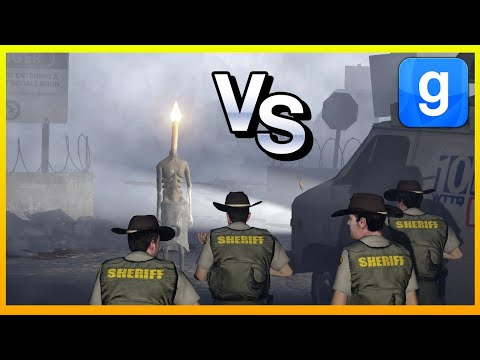 Candle Head Monster Nextbot VS SWAT and Cops SNPC Fight Garry's Mod