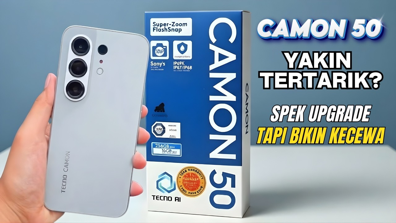 JANGAN BELI HP INI DULU‼️TECNO CAMON 50 RESMI HADIR, BIKIN KEJUTAN BARU LAGI NIH