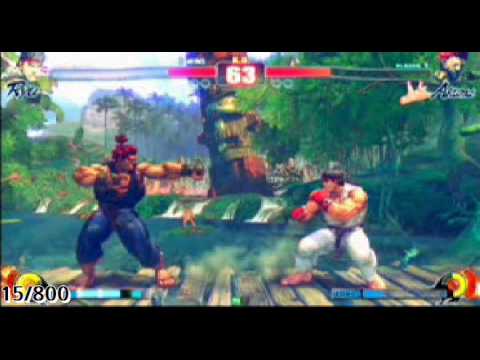 SF4 In Arcade Poongko(1p) VS Infiltration(2p) 1
