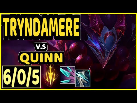 TRYNDAMERE vs QUINN - 6/0/5 KDA TOP CHALLENGER GAMEPLAY - EUW