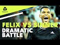 Felix Auger-Aliassime vs Jannik Sinner DRAMATIC Battle | Cincinnati 2022 Highlights