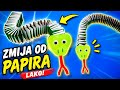 ZMIJA OD PAPIRA KAKO NAPRAVITI ZMIJU OD PAPIRA IGRACKA OD PAPIRA Tutorial