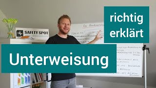 Unterweisung im Arbeitsschutz erklärt | Führungskraft | Fachkraft für Arbeitssic