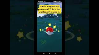 Is this a legendary pokemon? This is the first time I've seen it #pokemongo #pokemontcg #pokémon