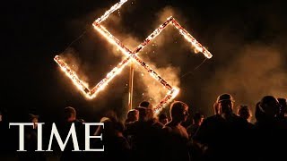 Neo-Nazis Burned A Swastika After Their Rally In Georgia | TIME