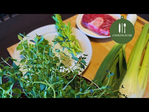 Bouquet Garni. How to make standard bouquet with fresh herbs. Super easy and flavouring foods.