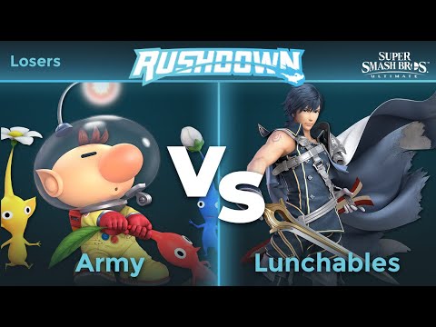 Rushdown 22 - VLR | Army (Olimar) vs TLOC | Lunchables (Chrom) Losers - SSBU