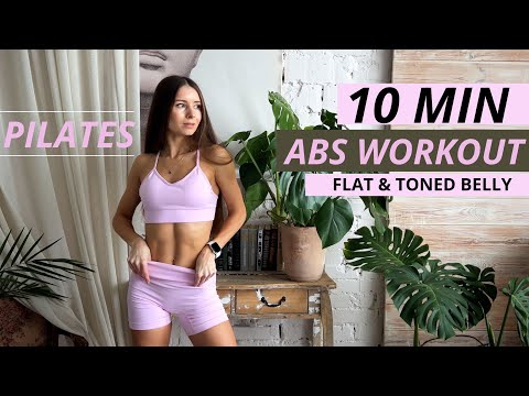 10 MIN PILATES ABS WORKOUT // FLAT & TONED BELLY♥︎