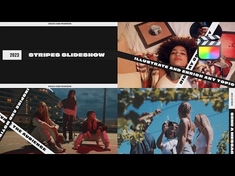 Stripes Slideshow Modular Template — MotionVFX