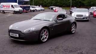 Supercars Leaving Broxden Services Perth Perthshire Scotland