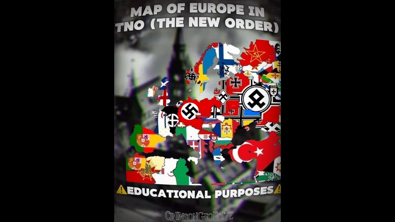 Map of Europe in TNO THE NEW ORDER #ww2 #history