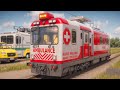 Ambulance Cartoon TRAIN - Choo choo train kids videos