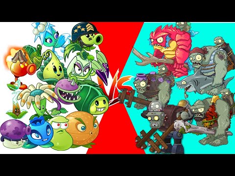 Team Plant Use 5 plant Food Vs Team 07 Zombie Gargantuar Level 10 - Who Will Win?