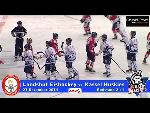 EVL Eishockey Landshut vs. Kassel Huskies 2:4 vom 23.12.2014