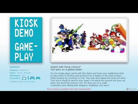 Splatoon INTERACTIVE DEMO GAME PLAY [Wii U Kiosk/Demo Unit]