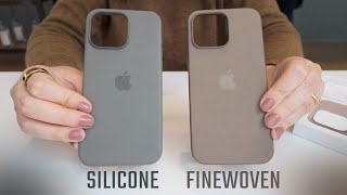 Apple FineWoven Case vs. Silicone - Quick Comparison!