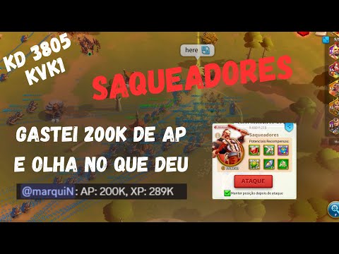 Rise of Kingdoms | ⚔️SAQUEADORES⚔️ GASTEI 200K DE AP MATANDO SAQUEADORES, SERÁ QUE VALEU APENA?