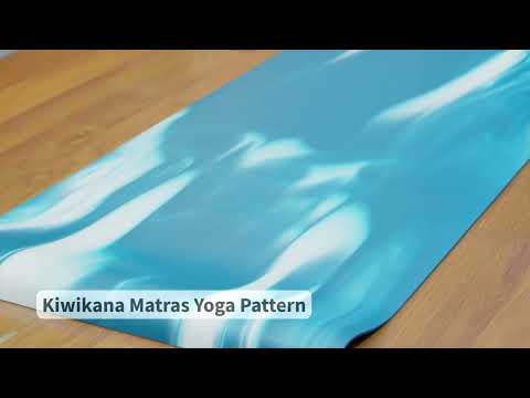 Gambar Kiwikana Matras Yoga Pu Rubber Motif 0.5 Cm - Teal