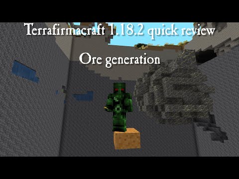 Terrafirmacraft 1.18.2 short reviews - Ore generation
