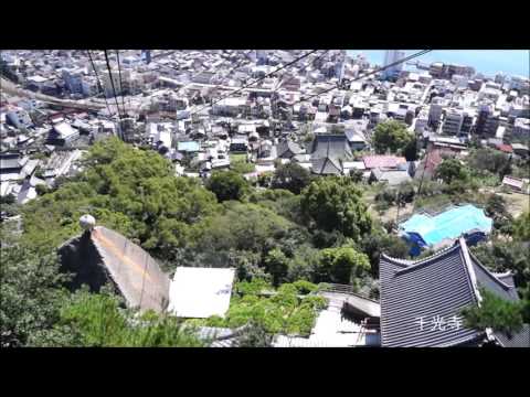 千光寺山ロープウェイ　車窓からの風景