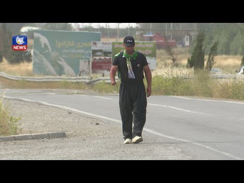 بەڤیدیۆ.. پێشمەرگەیەک لە ھەولێرەوە بە پێ دێتە سلێمانی و سەردانی مەزاری سەرۆک مام جەلال دەکات
