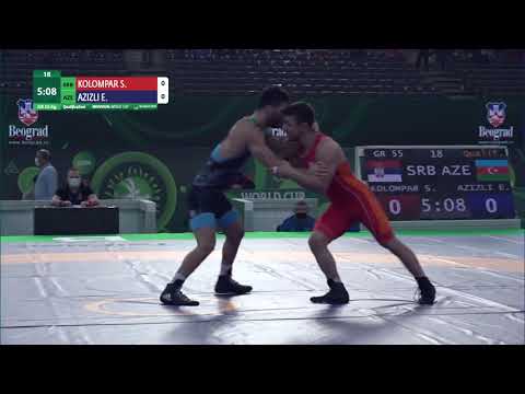 Qual. GR - 55 kg: S. KOLOMPAR (SRB) v. E. AZIZLI (AZE)