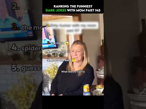 Ranking the Funniest Dark Jokes With Mom Part 145 😳😂 #shorts #funny #joke #darkhumor