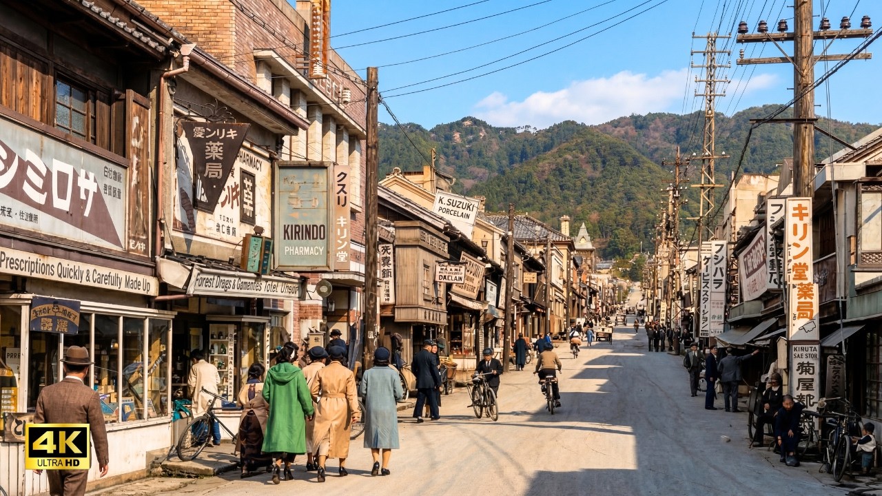 約90年前の昭和初期の日本をAIで蘇らせてみた/ AI Brings Early Showa-Era Japan Back to Life (90 Years Ago)