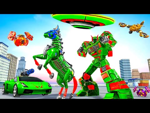 Horse Robot Car War Game - Robot War Game | Android iOS Gameplay
