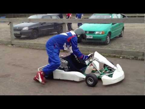 Solo DD kart bump start two stroke with easi-start and hand throttle