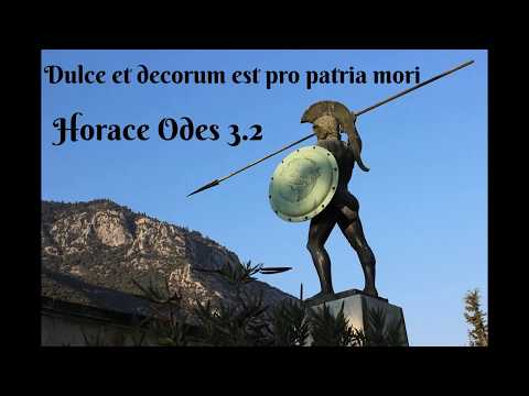 Horace - Dulce et Decorum Est original poem (English)