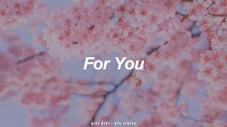 For You | BTS (防弾少年団) English Lyrics