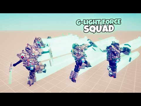 G-LIGHT FORCE SQUAD vs EVERY FACTION | TABS Totally Accurate Battle Simulator Gameplay