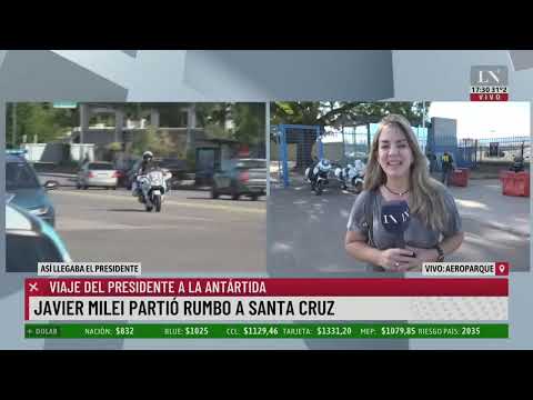 Milei viajó a la Antártida y visitará las bases "Marambio" y "Esperanza"