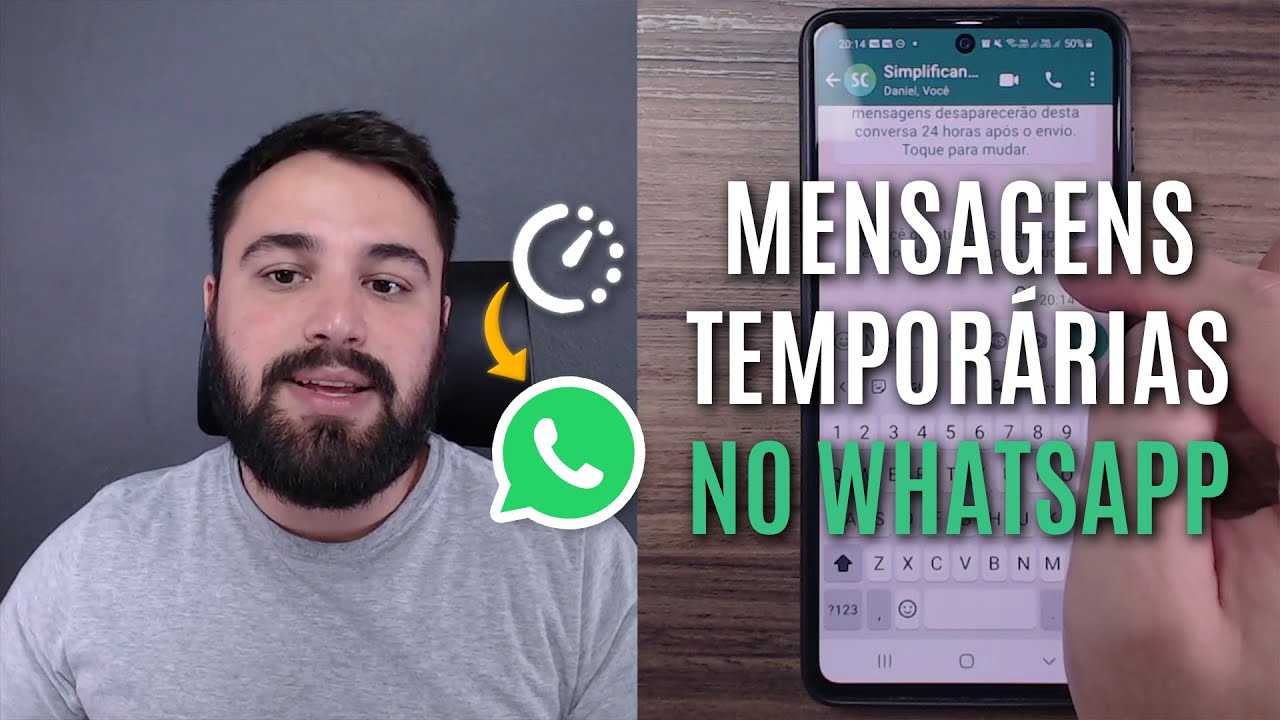 COMO ATIVAR AS MENSAGENS TEMPORÁRIAS NO WHATSAPP