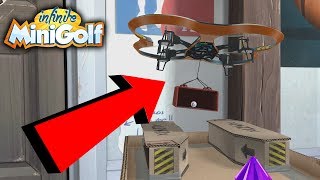 THE DRONE CARRIES THE BALL?! | Infinite Minigolf Gameplay