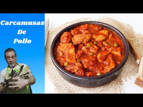 🍲 Receta Tradicional de Carcamusas de Pollo – Sabor Manchego en Casa! 🇪🇸