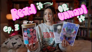 read it or unhaul It ep.3 ⭐️ getting through my 150+ physical tbr