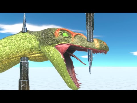 Who Can Escape from Spikes and Jet Engines - Animal Revolt Battle Simulator