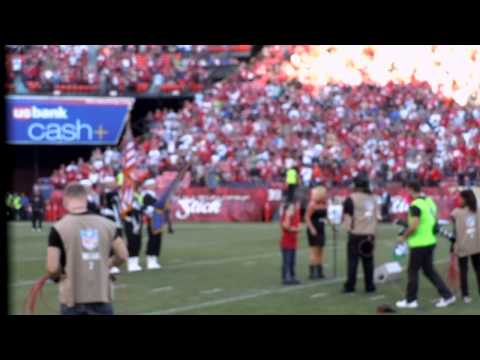 National Anthem at 49ers vs Seahawks Oct 18, 2012 Jewels Hanson