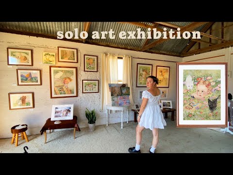 Independently financing and curating my own solo art exhibition ❀